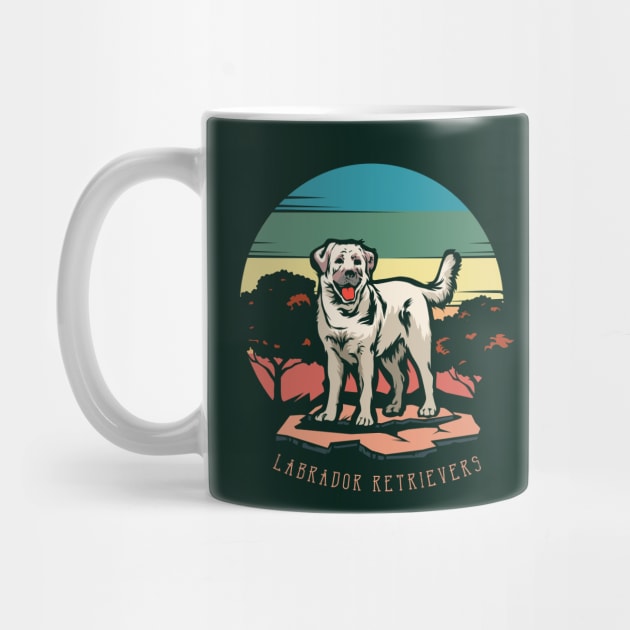 Labrador Dog | Retro design for Dog Lovers by WearthisWearthat